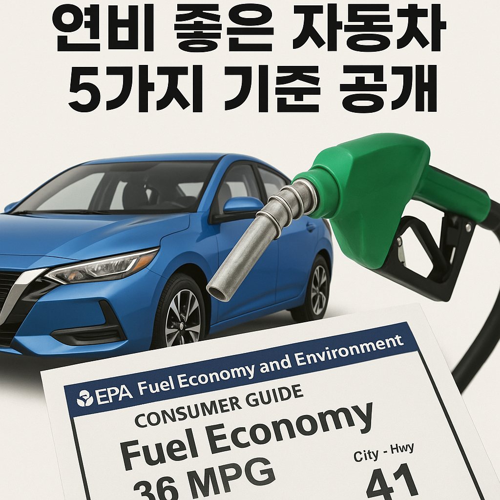 Illustration of 2023년 연비 좋은 자동차 5가지 기준 공개!