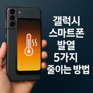 Illustration of 갤럭시 스마트폰 발열 5가지 줄이는 방법!