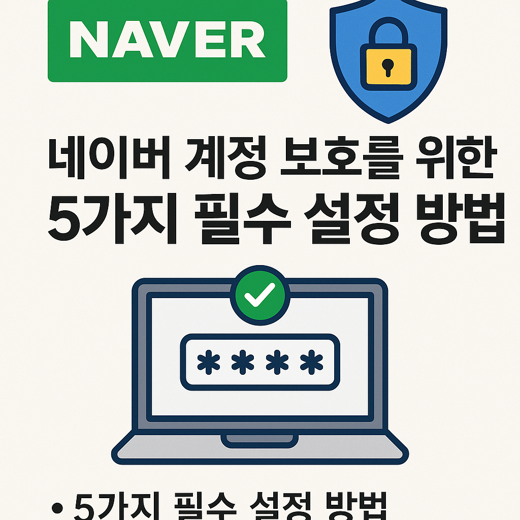 Illustration of 네이버 계정 보호를 위한 5가지 필수 설정 방법