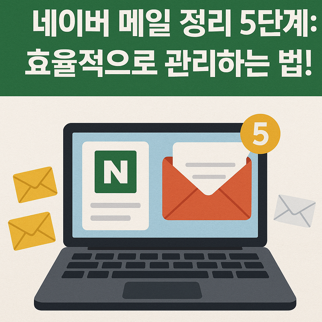 Illustration of 네이버 메일 정리 5단계: 효율적으로 관리하는 법!