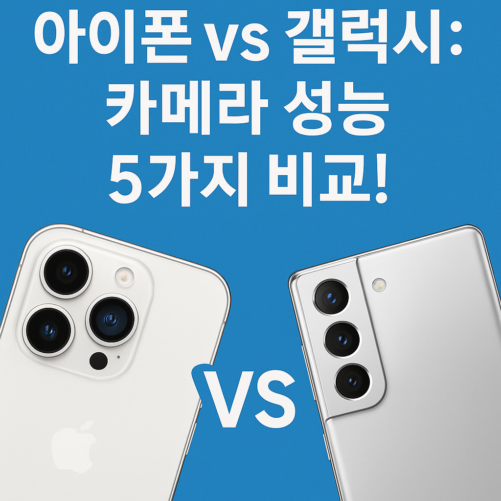 아이폰 vs 갤럭시: 카메라 성능 5가지 비교!