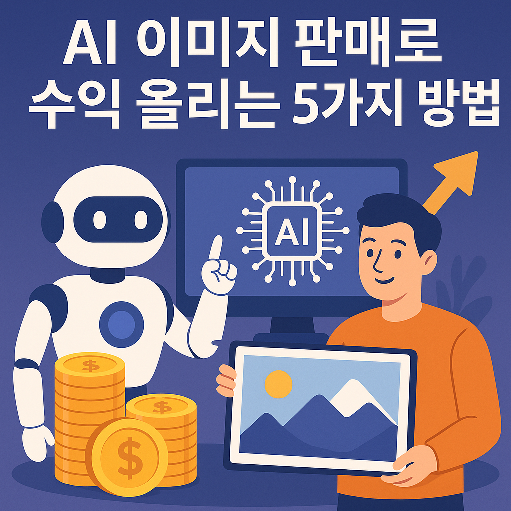 AI 이미지 판매로 수익 올리는 5가지 방법