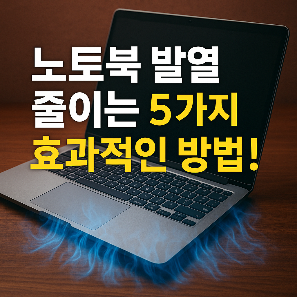 노트북 발열 줄이는 5가지 효과적인 방법!