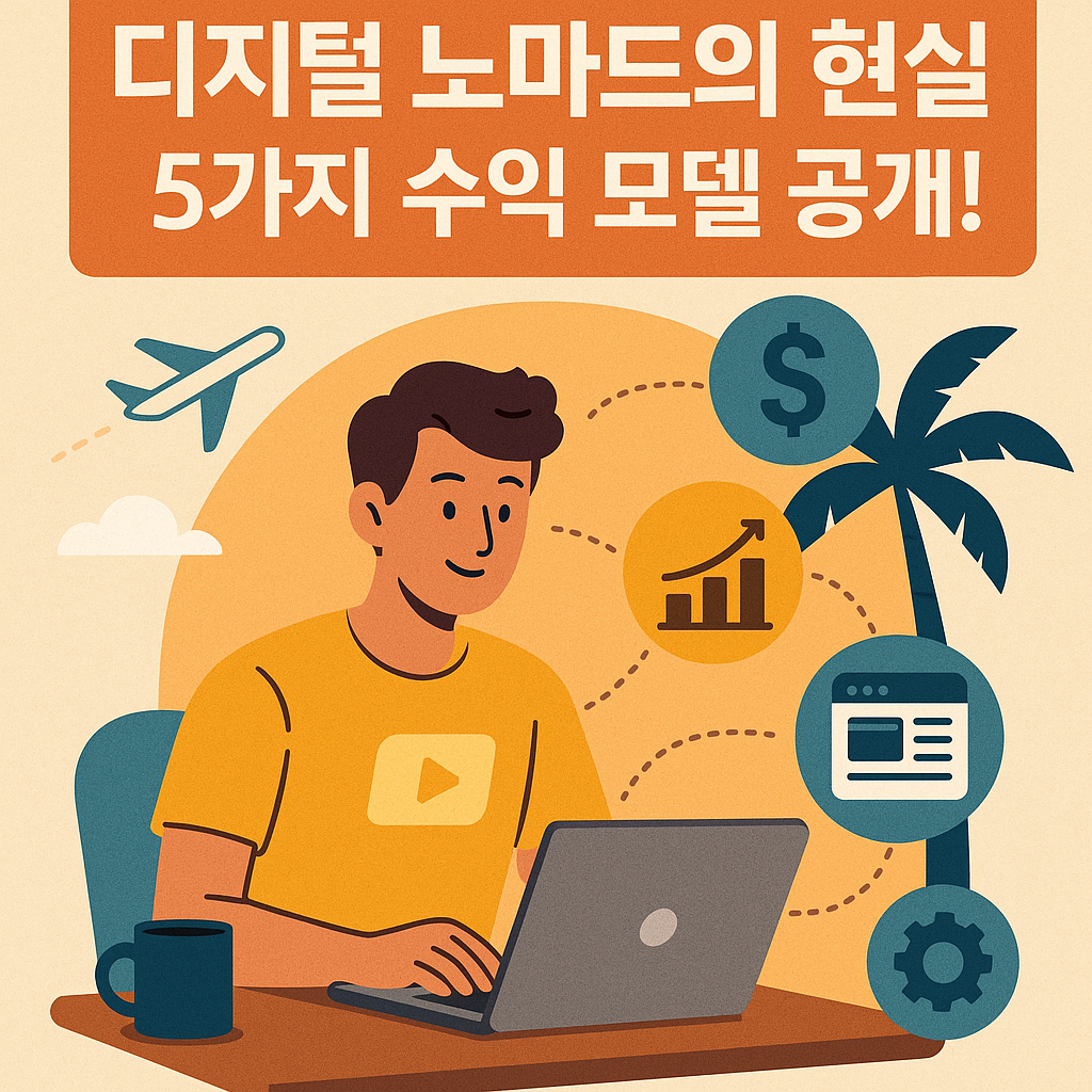 디지털 노마드의 현실: 5가지 수익 모델 공개!