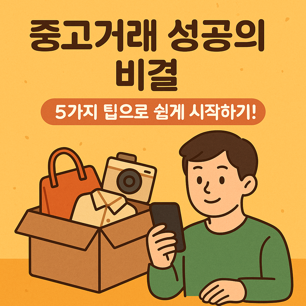 중고거래 성공의 비결: 5가지 팁으로 쉽게 시작하기!