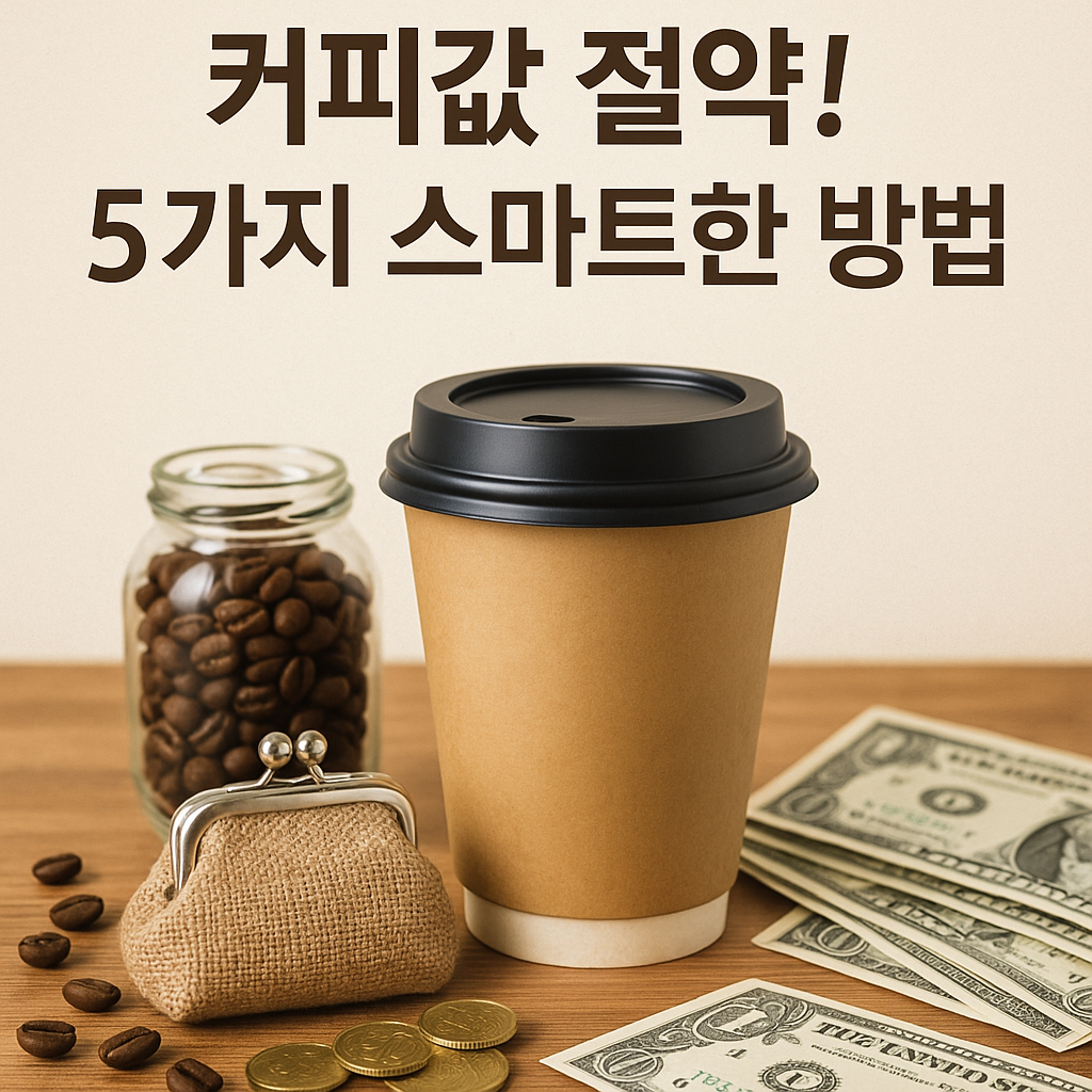 커피값 절약! 5가지 스마트한 방법