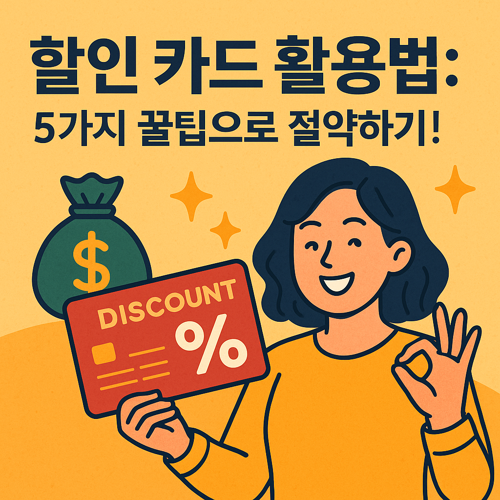할인 카드 활용법: 5가지 꿀팁으로 절약하기!