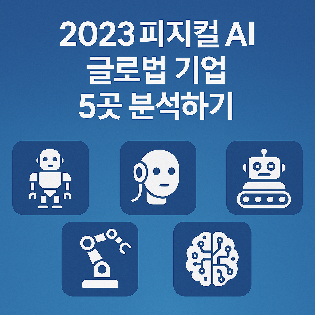 Illustration of 2023 피지컬 AI 글로벌 기업 5곳 분석하기
