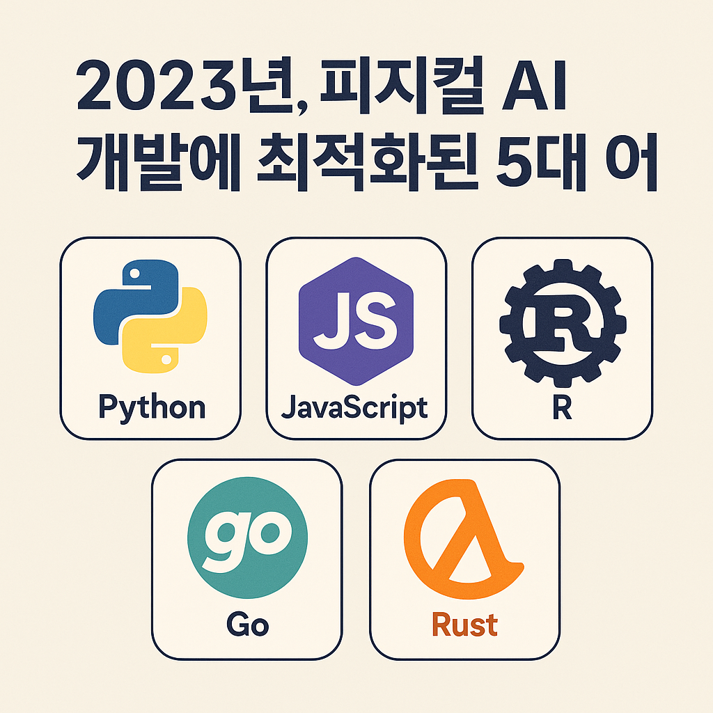 피지컬 AI 개발 언어: 실세계 자율 지능을 위한 5대 필수 언어 가이드