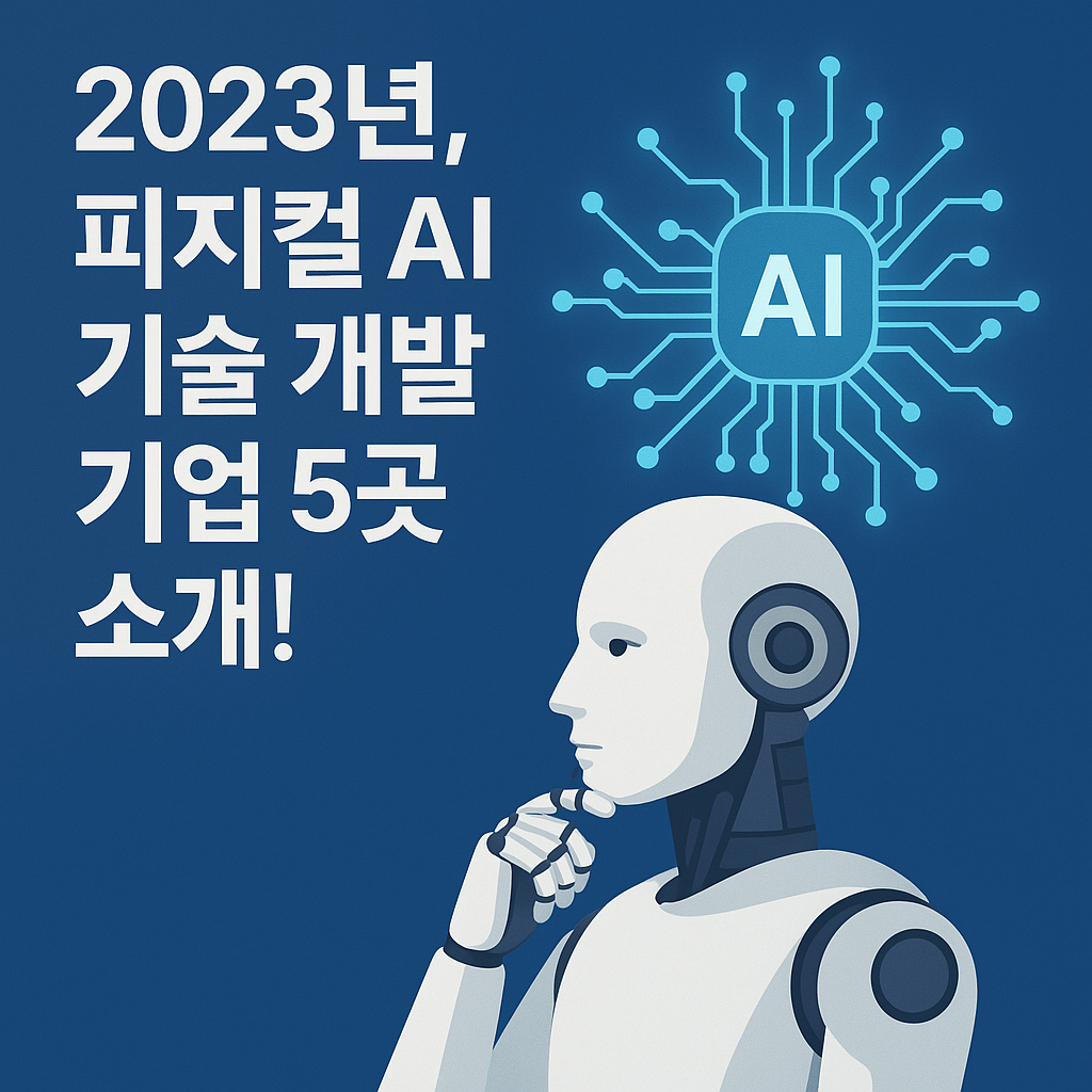 Illustration of 2023년, 피지컬 AI 기술 개발 기업 5곳 소개!