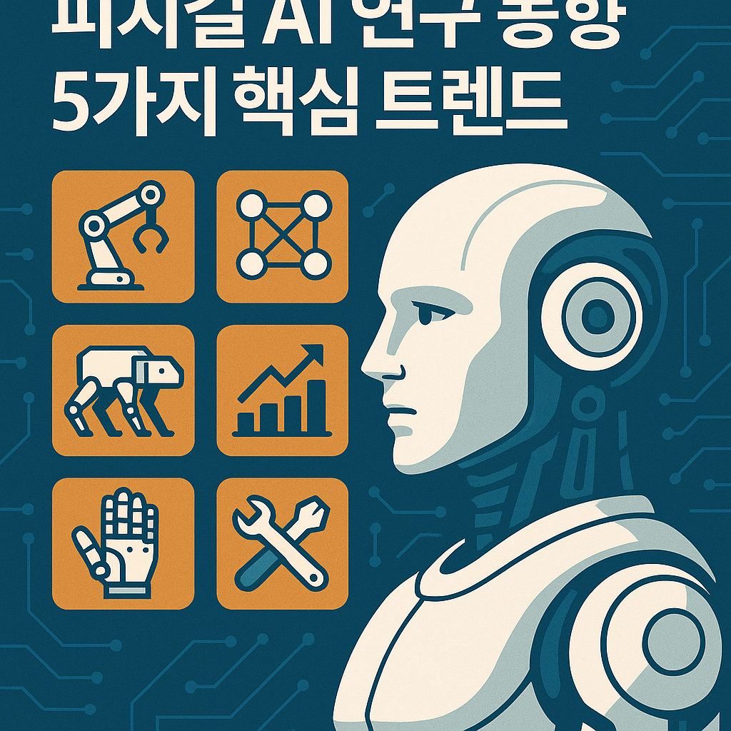 Illustration of 2023년 피지컬 AI 연구 동향 5가지 핵심 트렌드