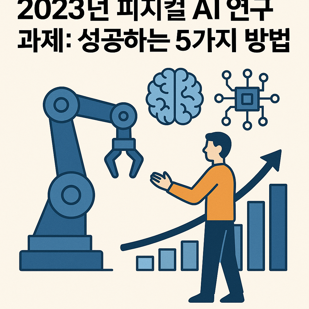 Illustration of 2023년 피지컬 AI 연구 과제: 성공하는 5가지 방법