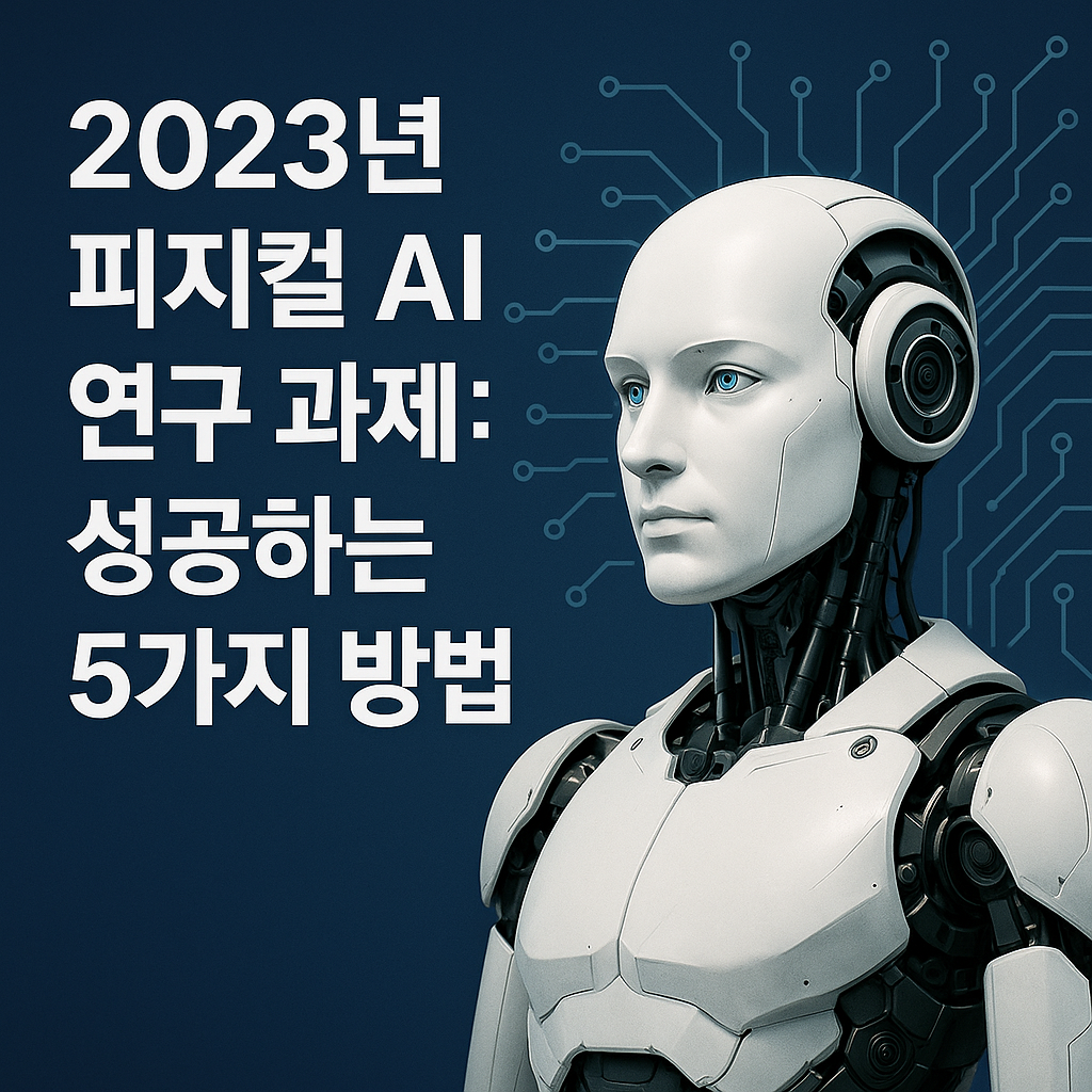 2023년 피지컬 AI 연구 과제: 성공적인 연구를 위한 5가지 전략적 방법론