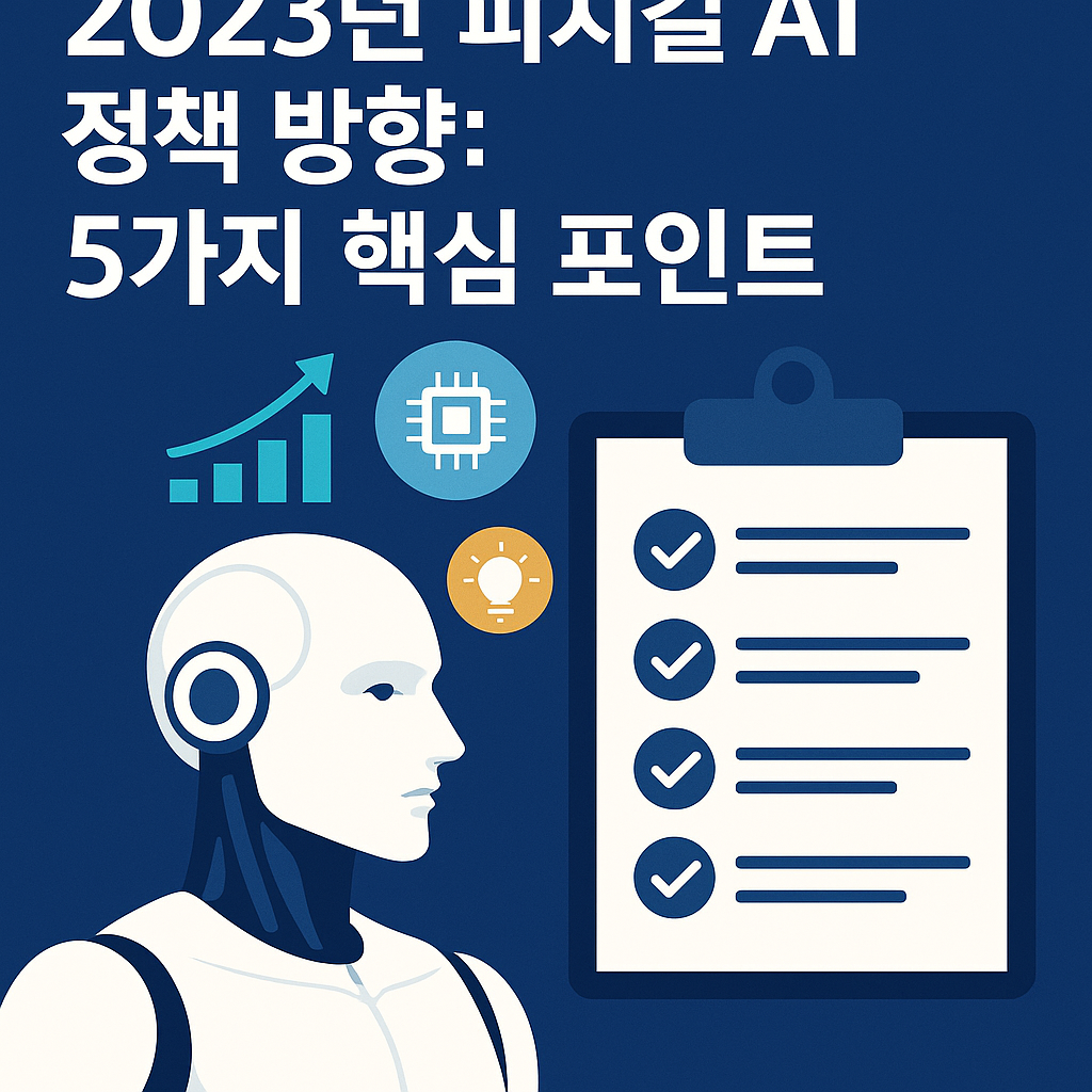 Illustration of 2023년 피지컬 AI 정책 방향: 5가지 핵심 포인트