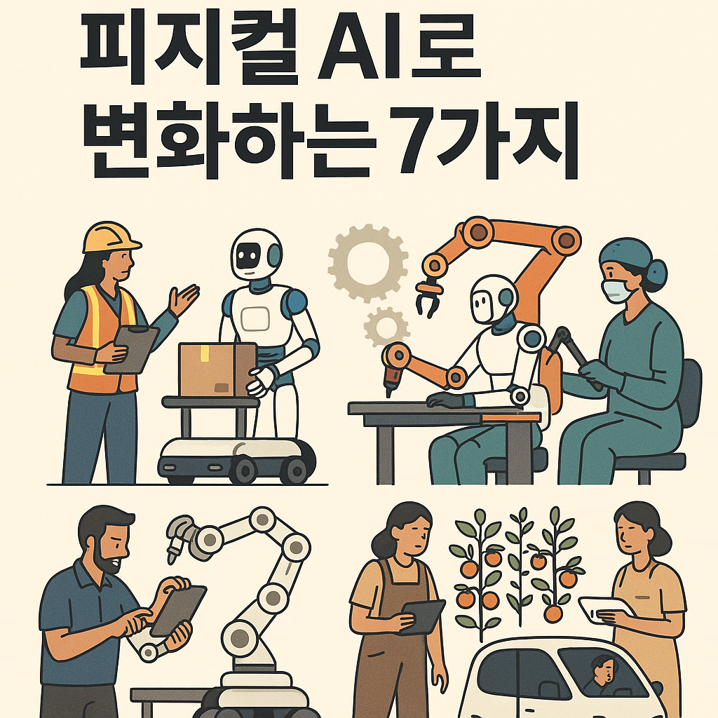Illustration of 2023년 피지컬 AI로 변화하는 7가지 일자리