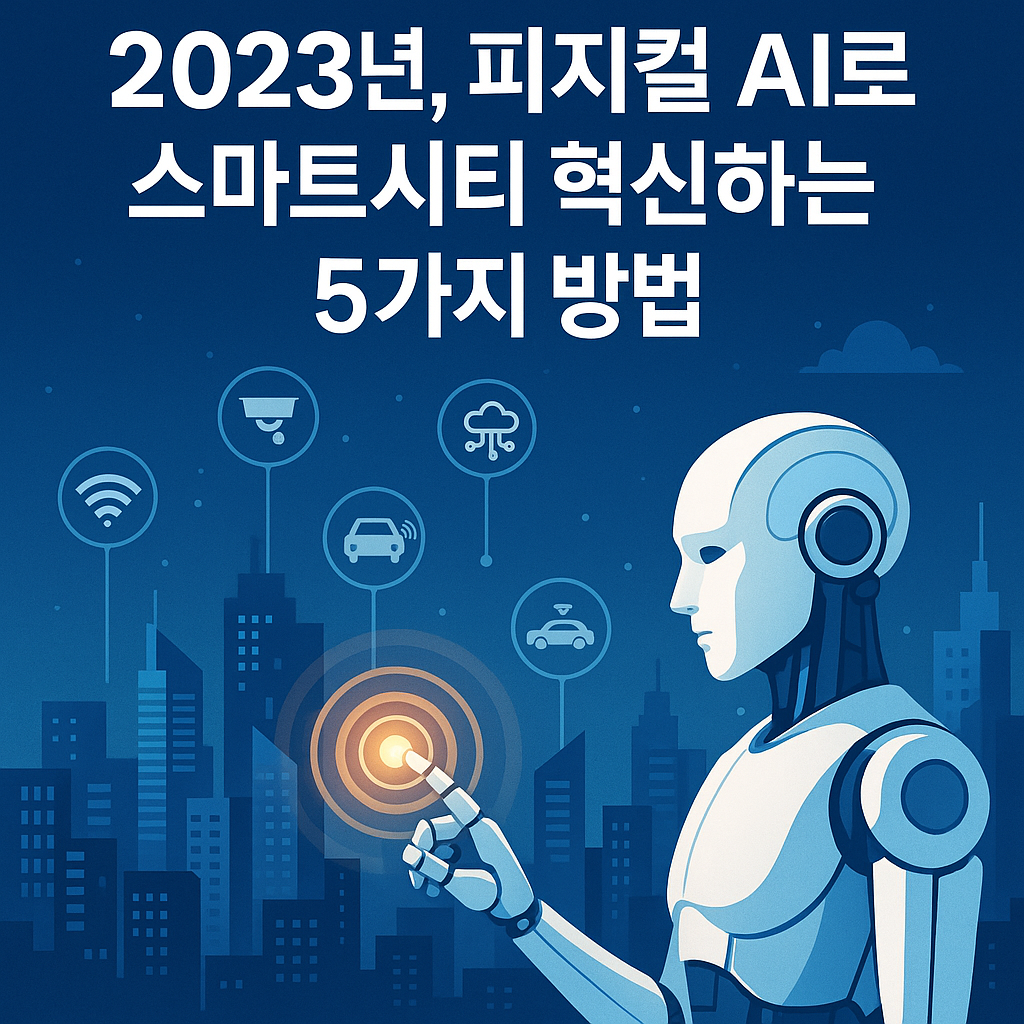 Illustration of 2023년, 피지컬 AI로 스마트시티 혁신하는 5가지 방법