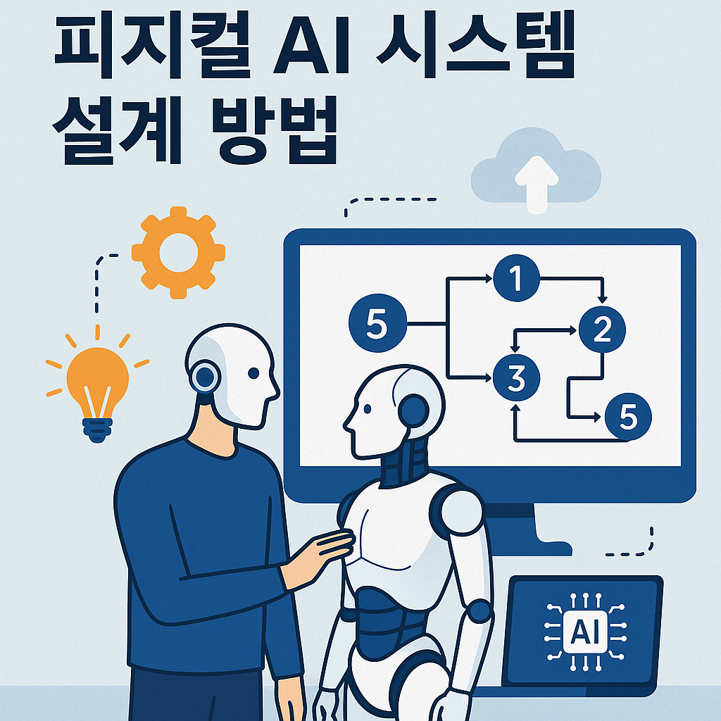 Illustration of 5단계로 배우는 피지컬 AI 시스템 설계 방법