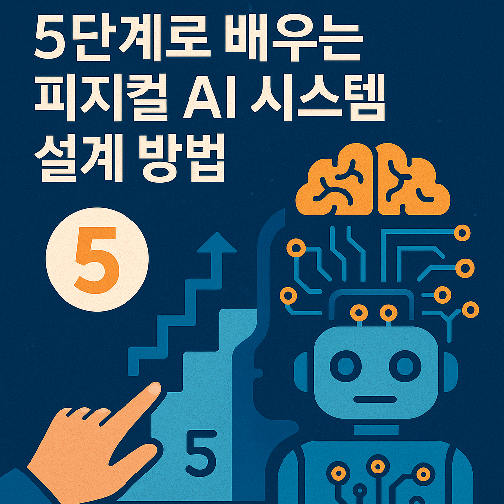 Illustration of 5단계로 배우는 피지컬 AI 시스템 설계 방법