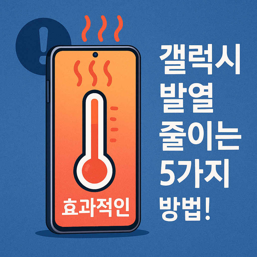 Illustration of 갤럭시 발열 줄이는 5가지 효과적인 방법!