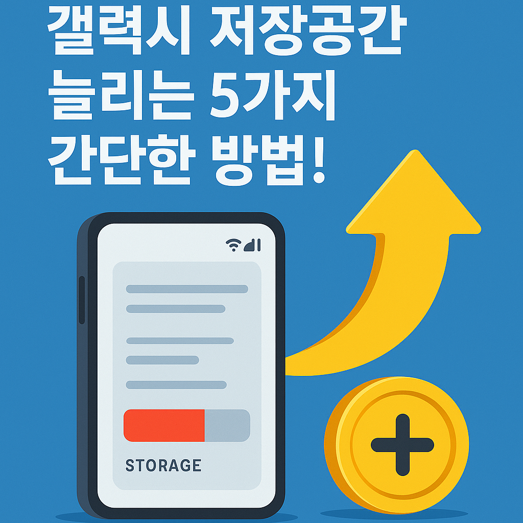 Illustration of 갤럭시 저장공간 늘리는 5가지 간단한 방법!
