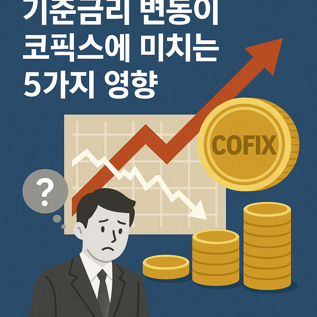 Illustration of 기준금리 변동이 코픽스에 미치는 5가지 영향