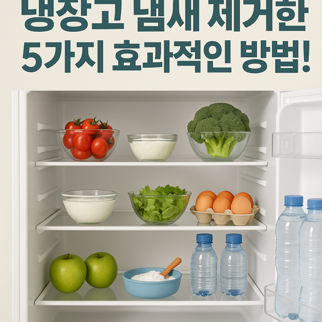 Illustration of 냉장고 냄새 제거하는 5가지 효과적인 방법!