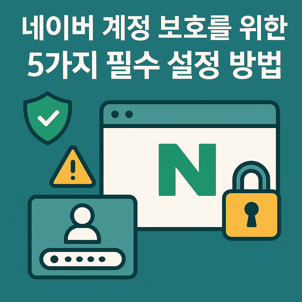 Illustration of 네이버 계정 보호를 위한 5가지 필수 설정 방법