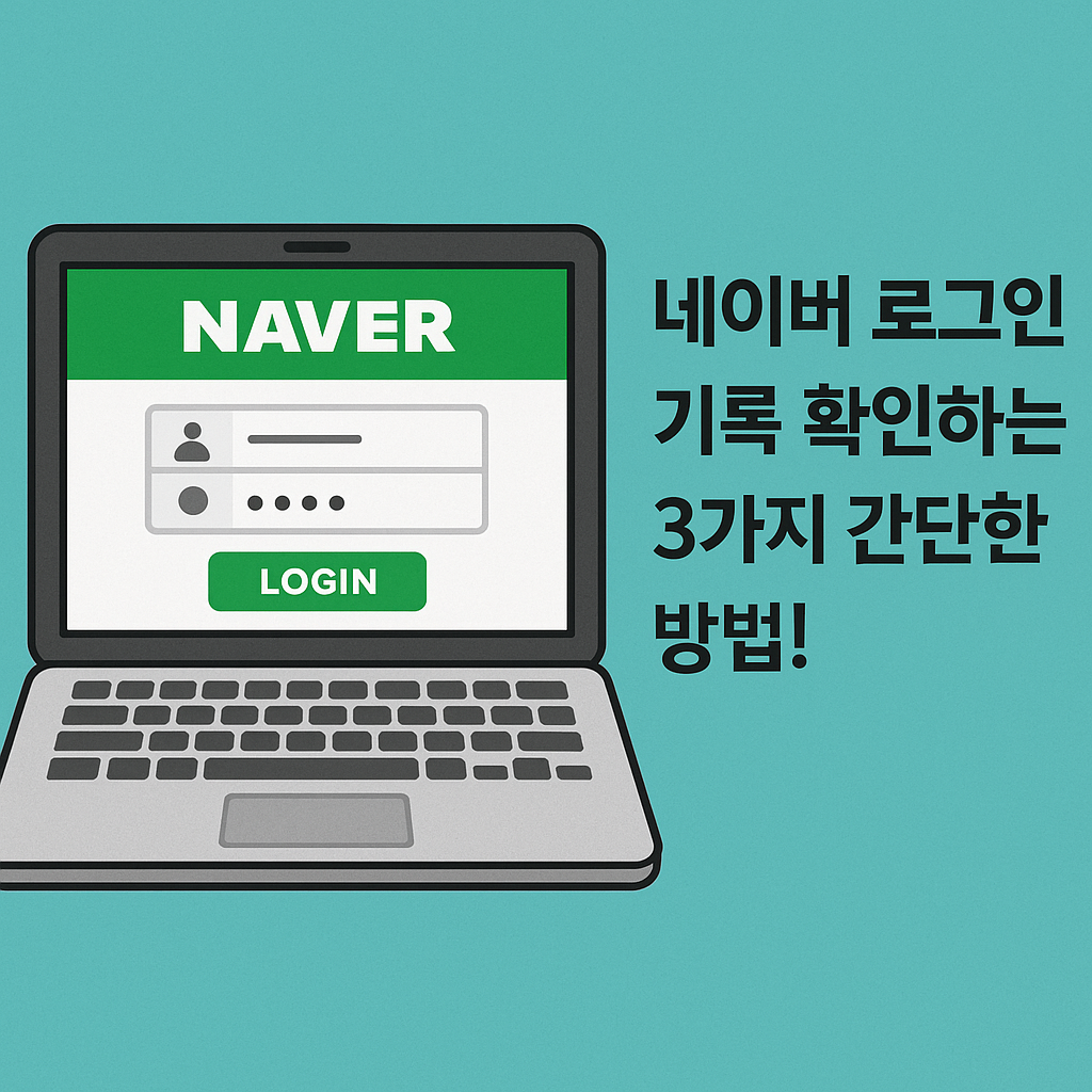 Illustration of 네이버 로그인 기록 확인하는 3가지 간단한 방법!