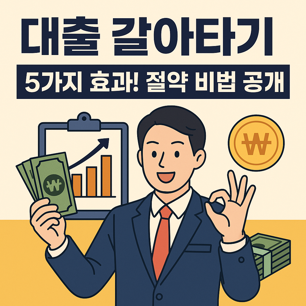 대출 갈아타기 5가지 효과! 절약 비법 공개