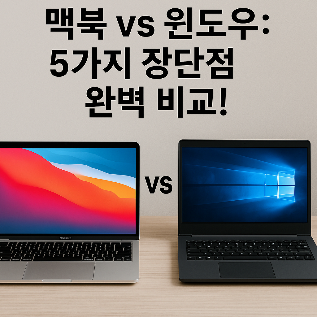 Illustration of 맥북 vs 윈도우: 5가지 장단점 완벽 비교!