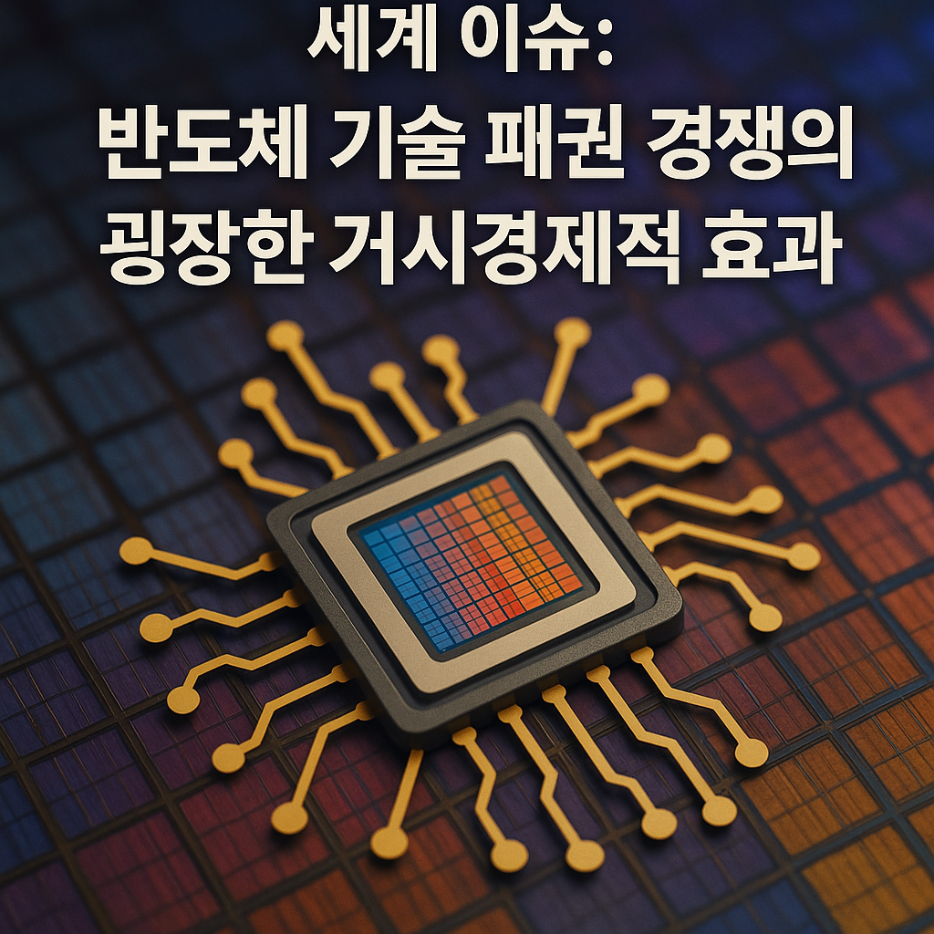 Additional Illustration of 세계 이슈: 반도체 기술 패권 경쟁의 굉장한 거시경제적 효과