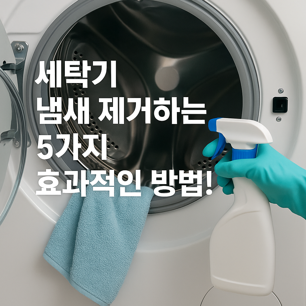 Illustration of 세탁기 냄새 제거하는 5가지 효과적인 방법!