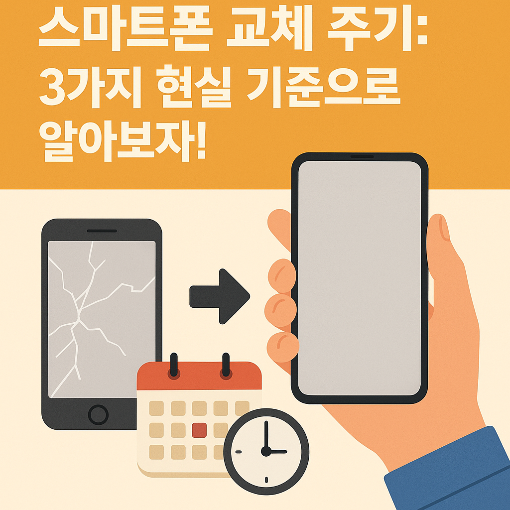 Illustration of 스마트폰 교체 주기: 3가지 현실 기준으로 알아보자!