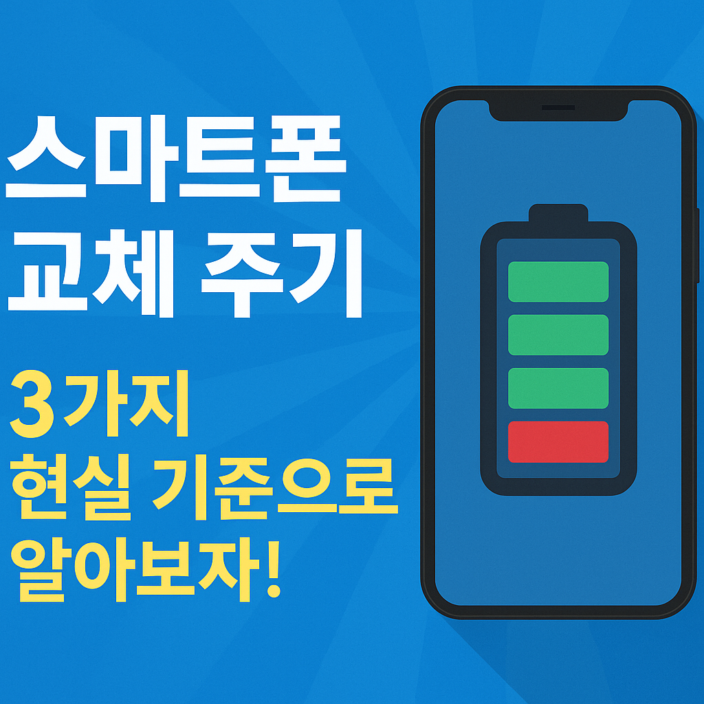 스마트폰 교체 주기 분석: 기기 효율과 사용자 경험을 결정하는 3가지 현실 기준