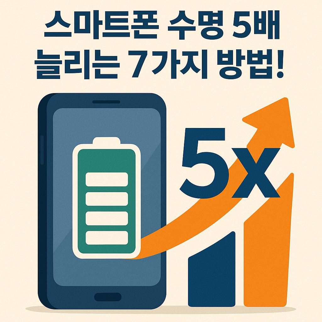스마트폰 수명 5배 늘리는 7가지 방법!