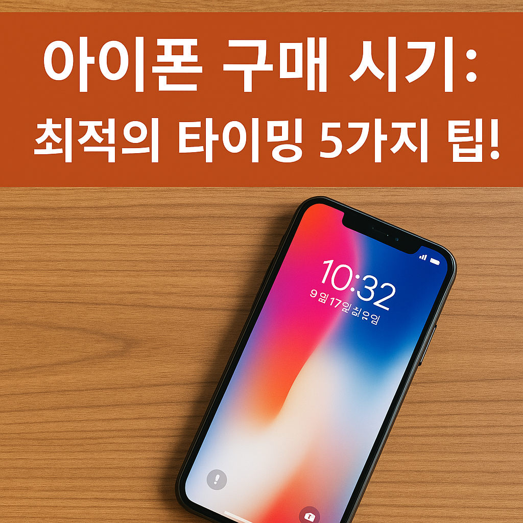 아이폰 구매 시기 가이드: 경제적 효용을 극대화하는 5가지 전략적 팁