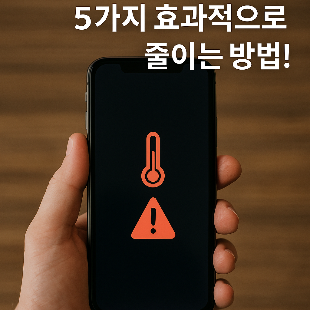 Illustration of 아이폰 발열 5가지 효과적인 줄이는 방법!
