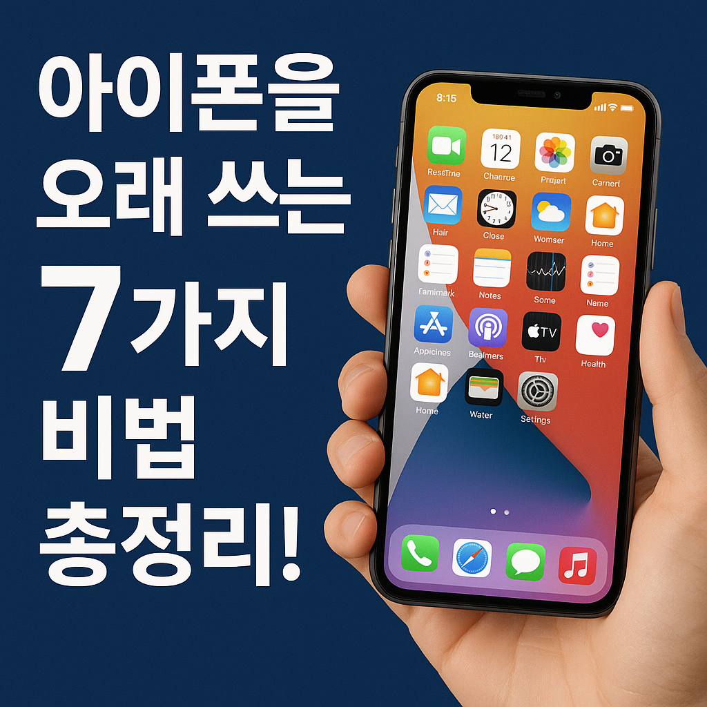 아이폰 오래 쓰는 법: 기기 수명 최적화를 위한 7가지 핵심 메커니즘