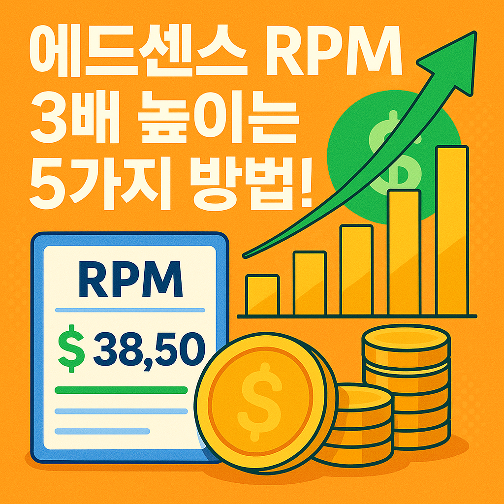 에드센스 RPM 3배 높이는 5가지 방법!