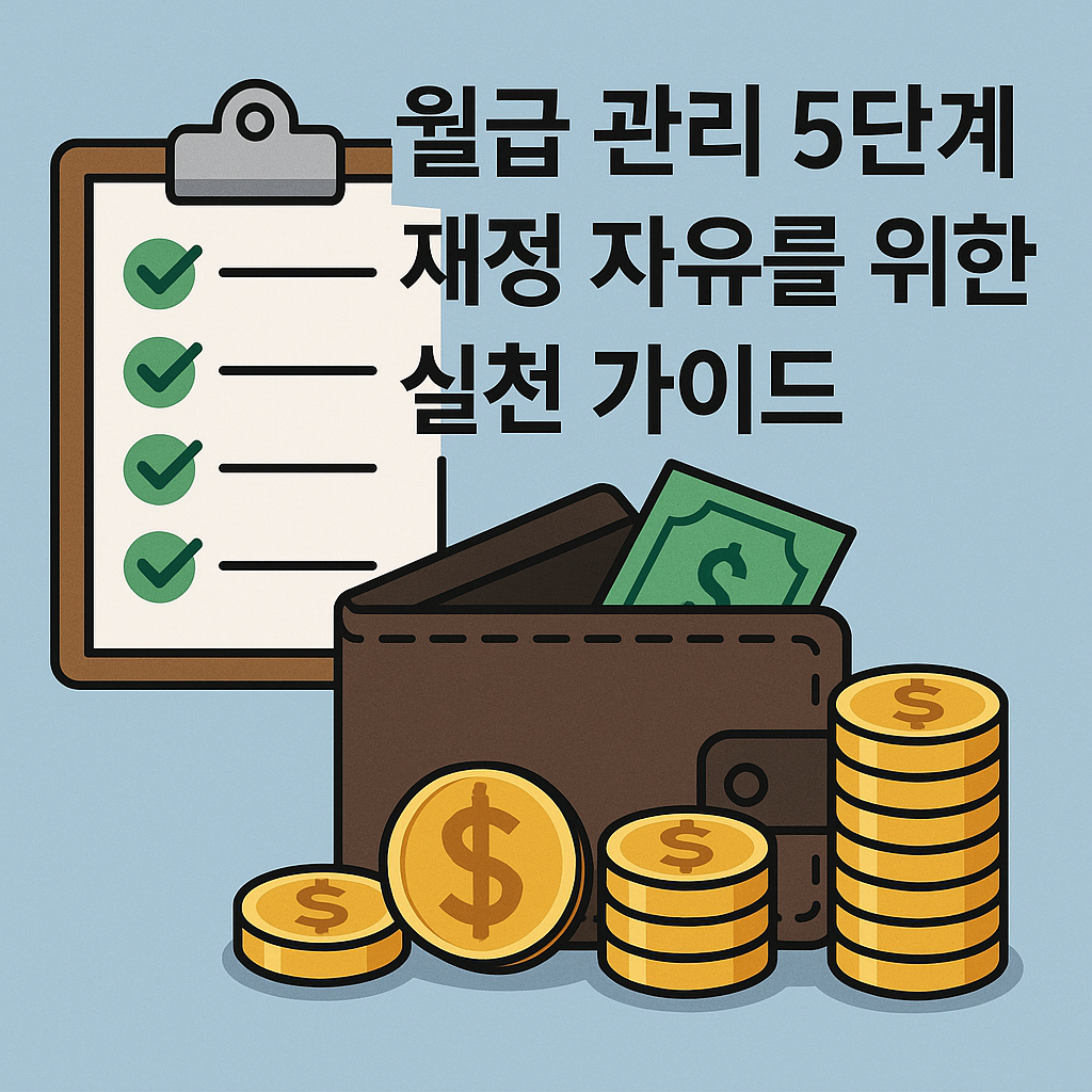 Illustration of 월급 관리 5단계: 재정 자유를 위한 실천 가이드