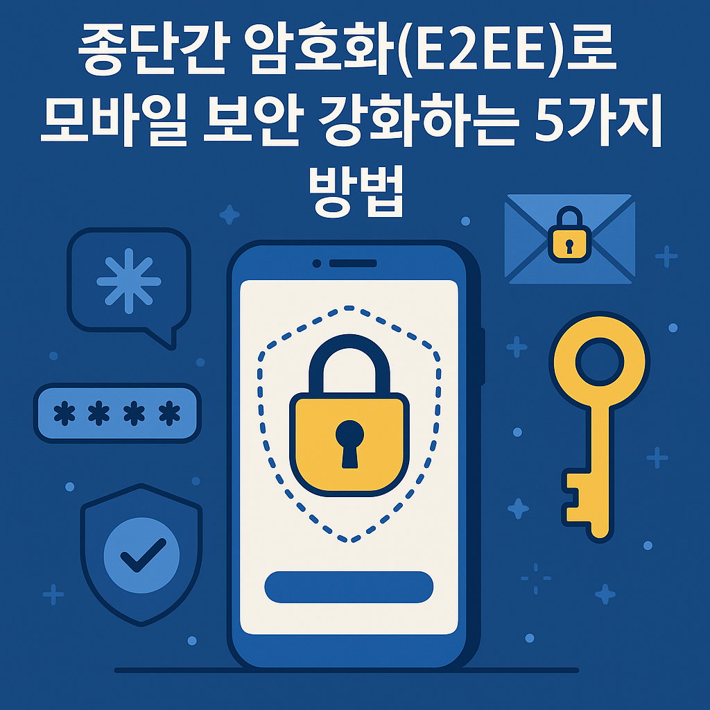 종단간 암호화(E2EE)로 모바일 보안 강화하는 5가지 핵심 방법