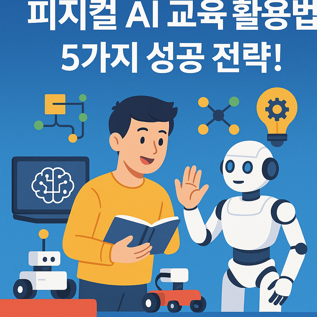Illustration of 피지컬 AI 교육 활용법: 5가지 성공 전략!
