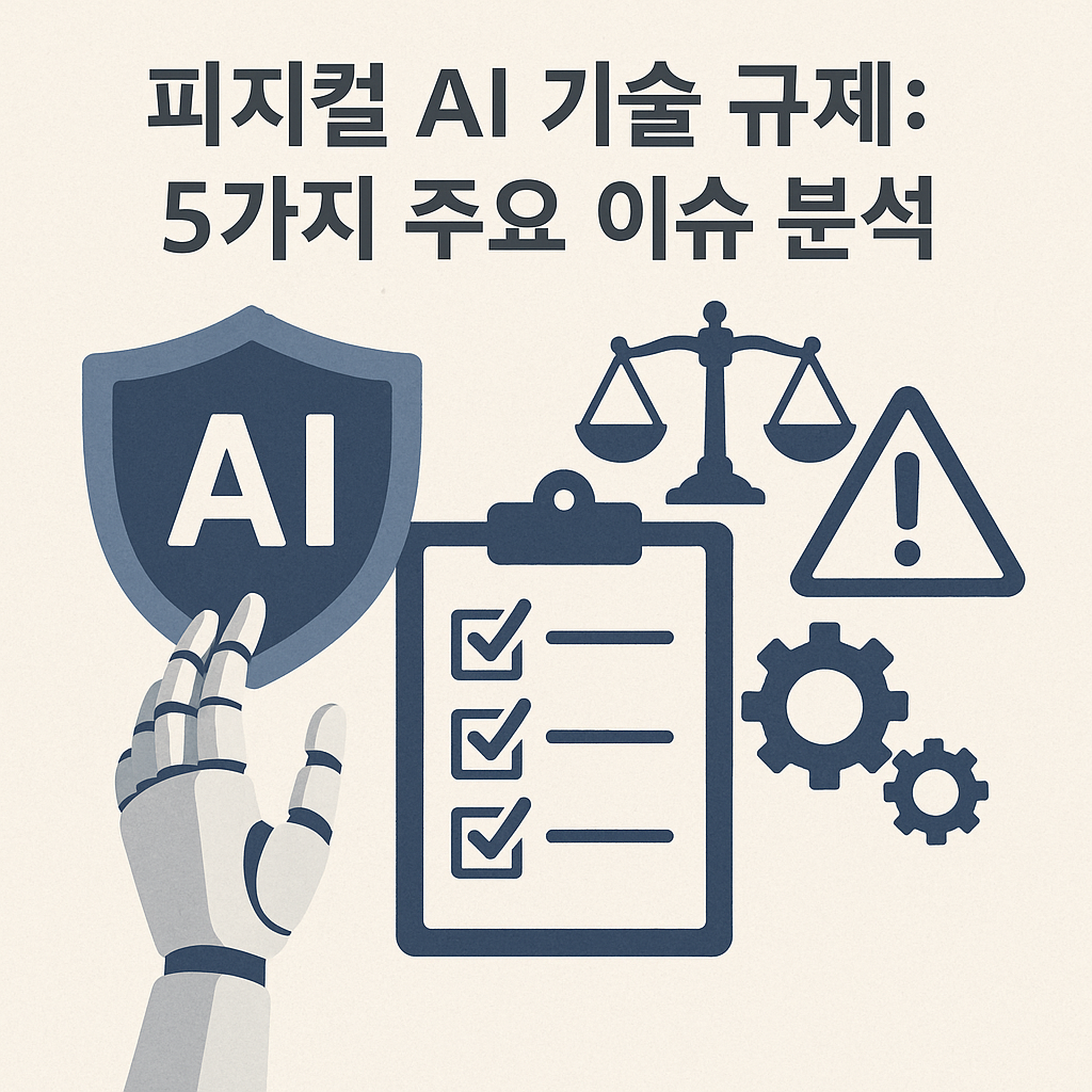 Illustration of 피지컬 AI 기술 규제: 5가지 주요 이슈 분석