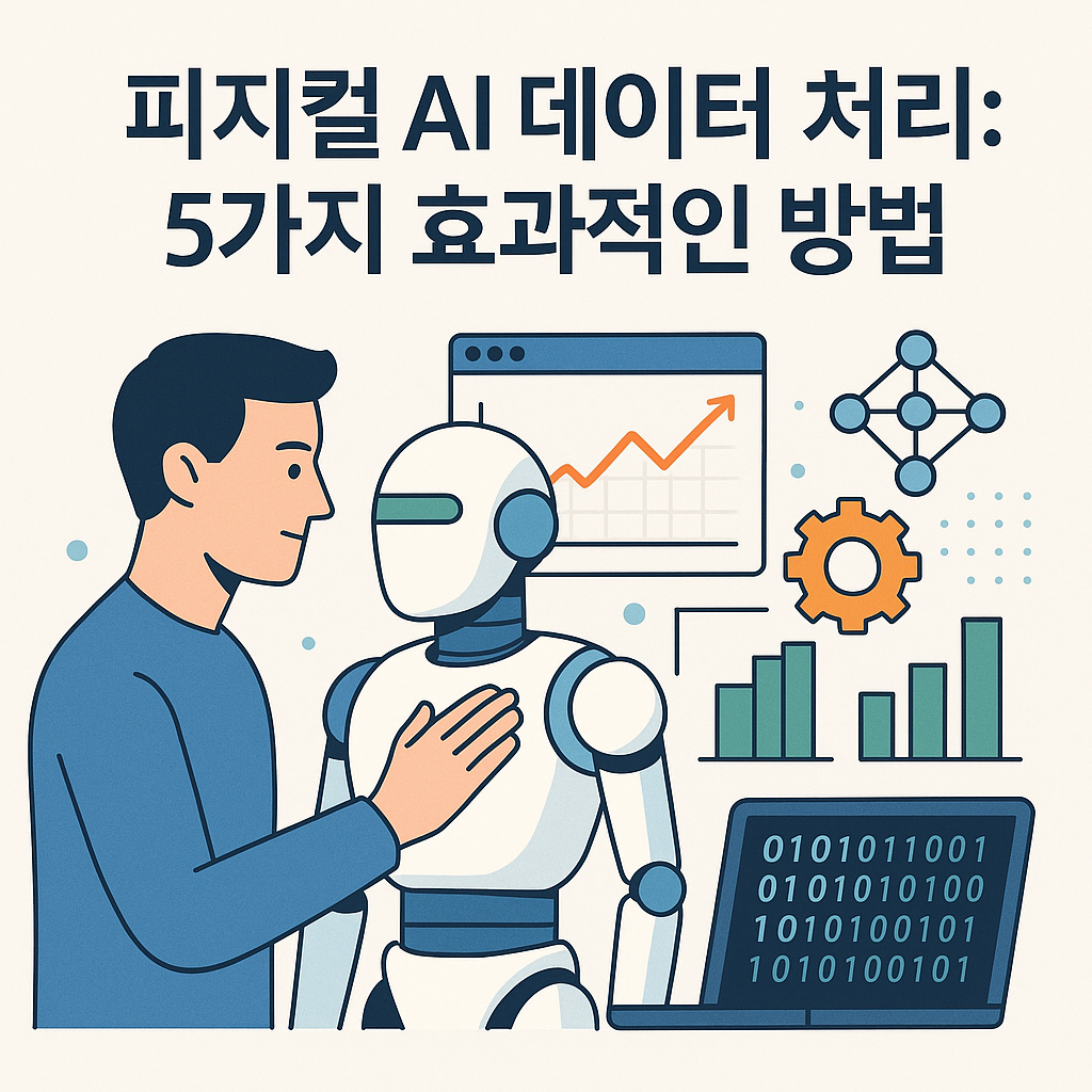 Illustration of 피지컬 AI 데이터 처리: 5가지 효과적인 방법