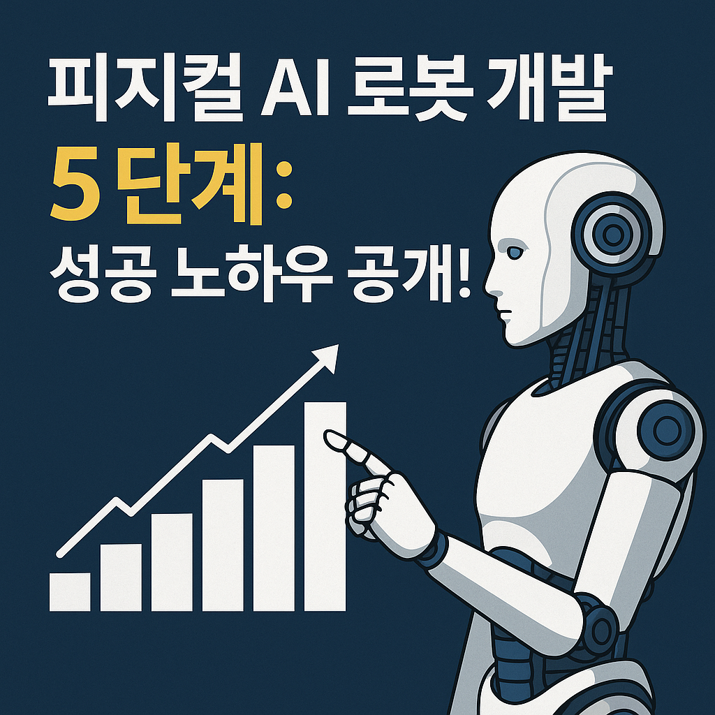 Illustration of 피지컬 AI 로봇 개발 5단계: 성공 노하우 공개!