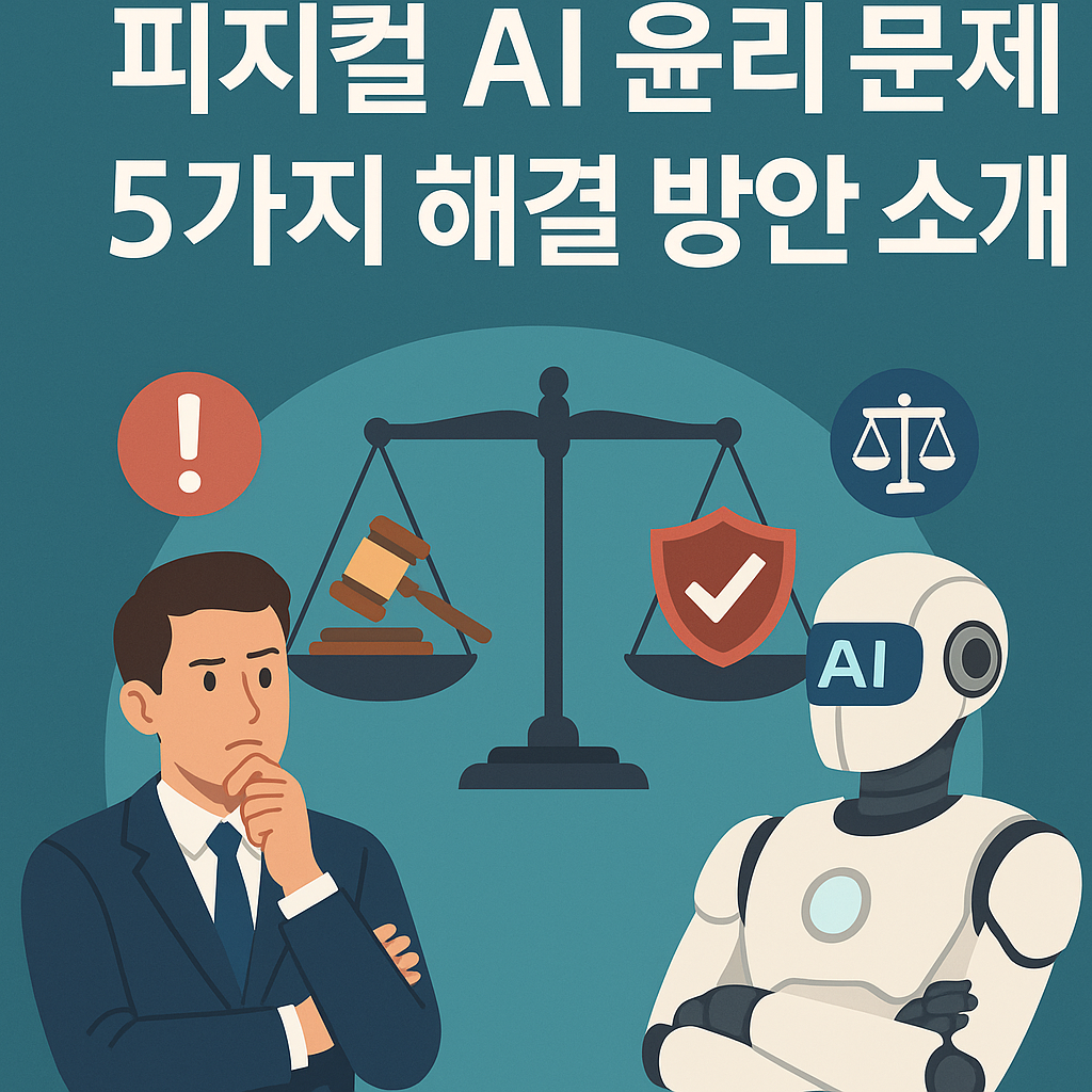 Illustration of 피지컬 AI 윤리 문제: 5가지 해결 방안 소개