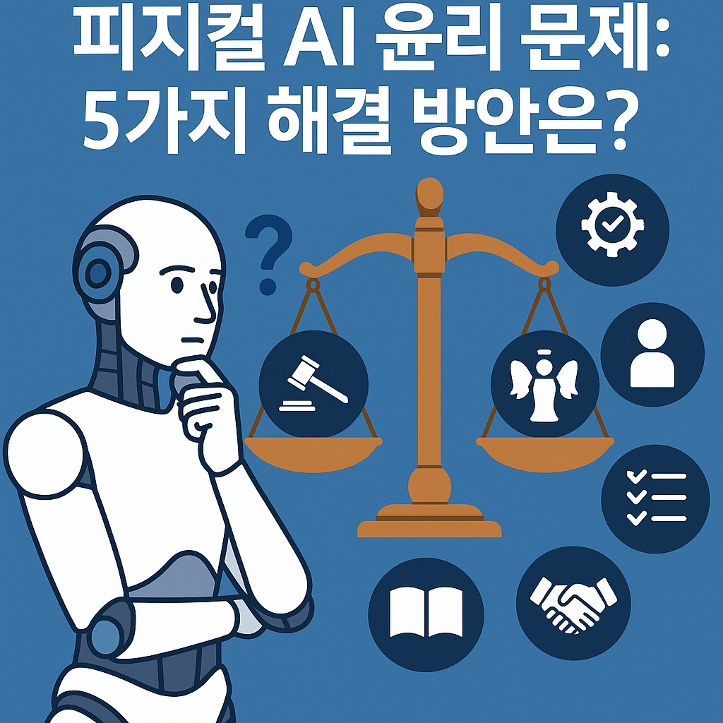 피지컬 AI 윤리 문제: 지속 가능한 공존을 위한 5가지 전략적 해결 방안