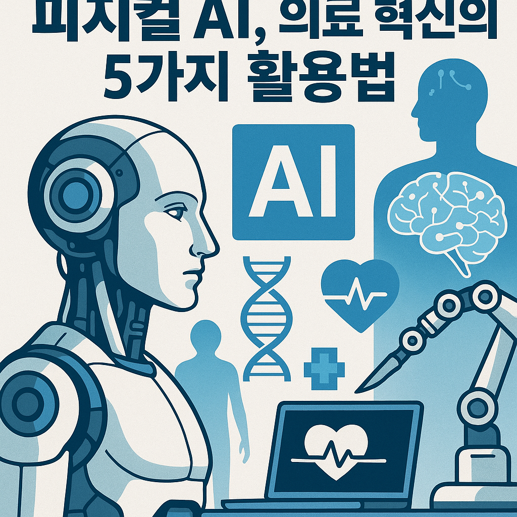 Illustration of 피지컬 AI, 의료 혁신의 5가지 활용법