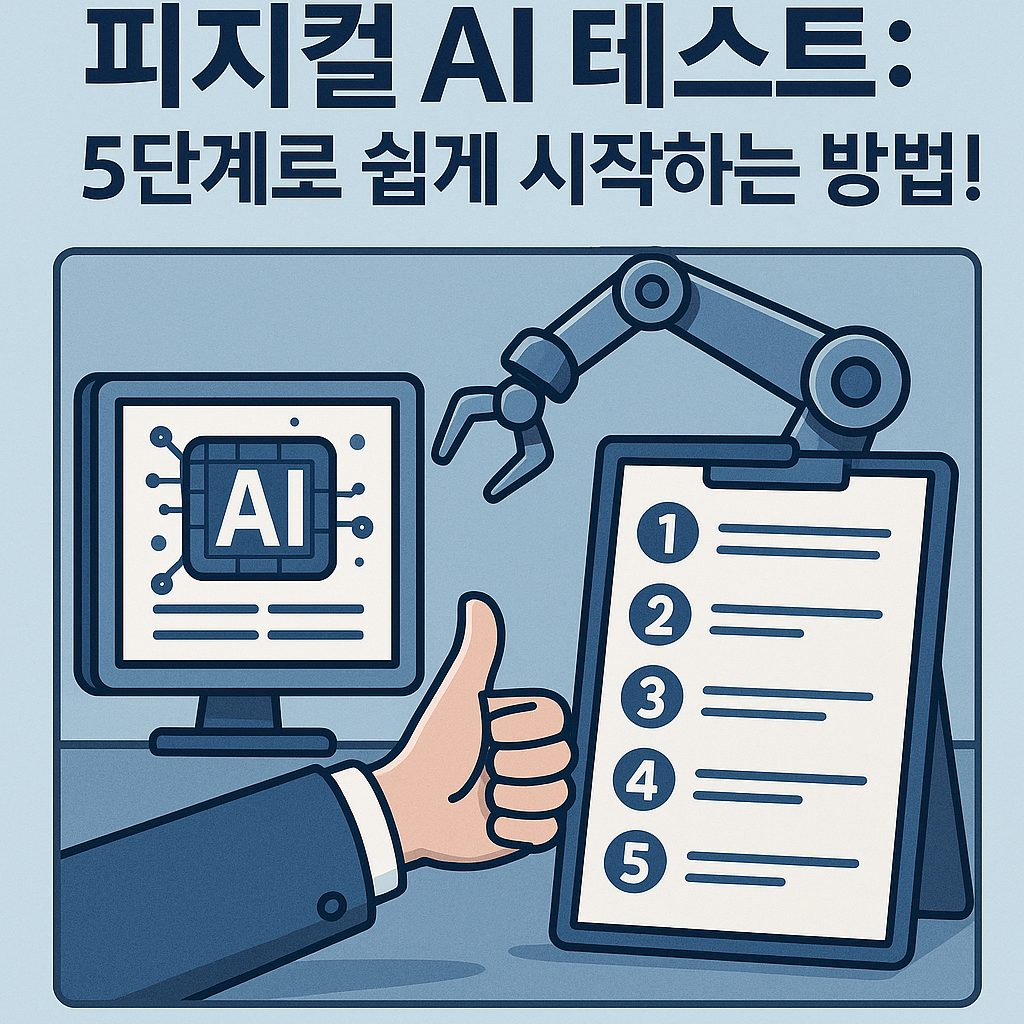 Illustration of 피지컬 AI 테스트: 5단계로 쉽게 시작하는 방법!