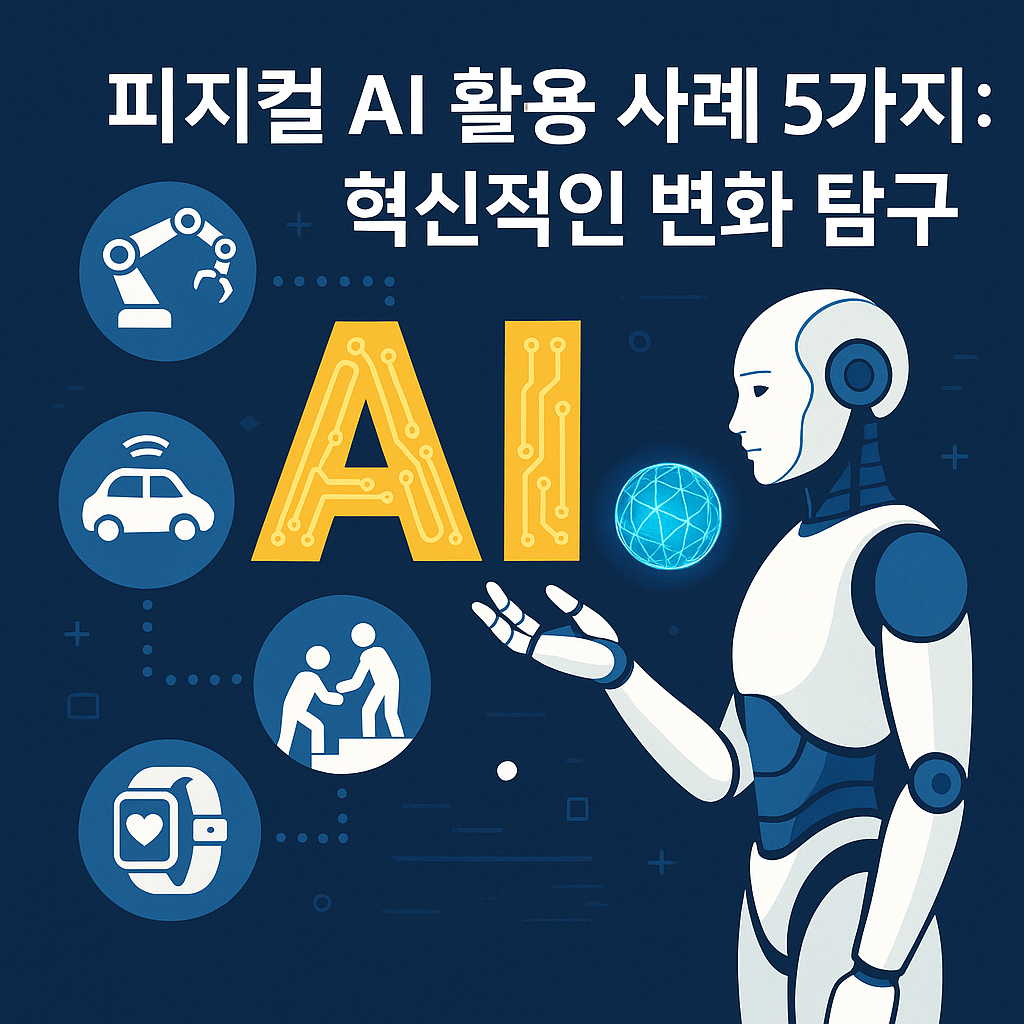 Illustration of 피지컬 AI 활용 사례 5가지: 혁신적인 변화 탐구